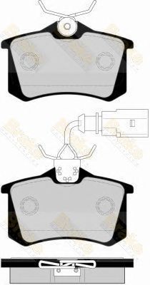 BRAKE ENGINEERING pa1563 -  Комплект тормозных колодок, дисковый тормоз